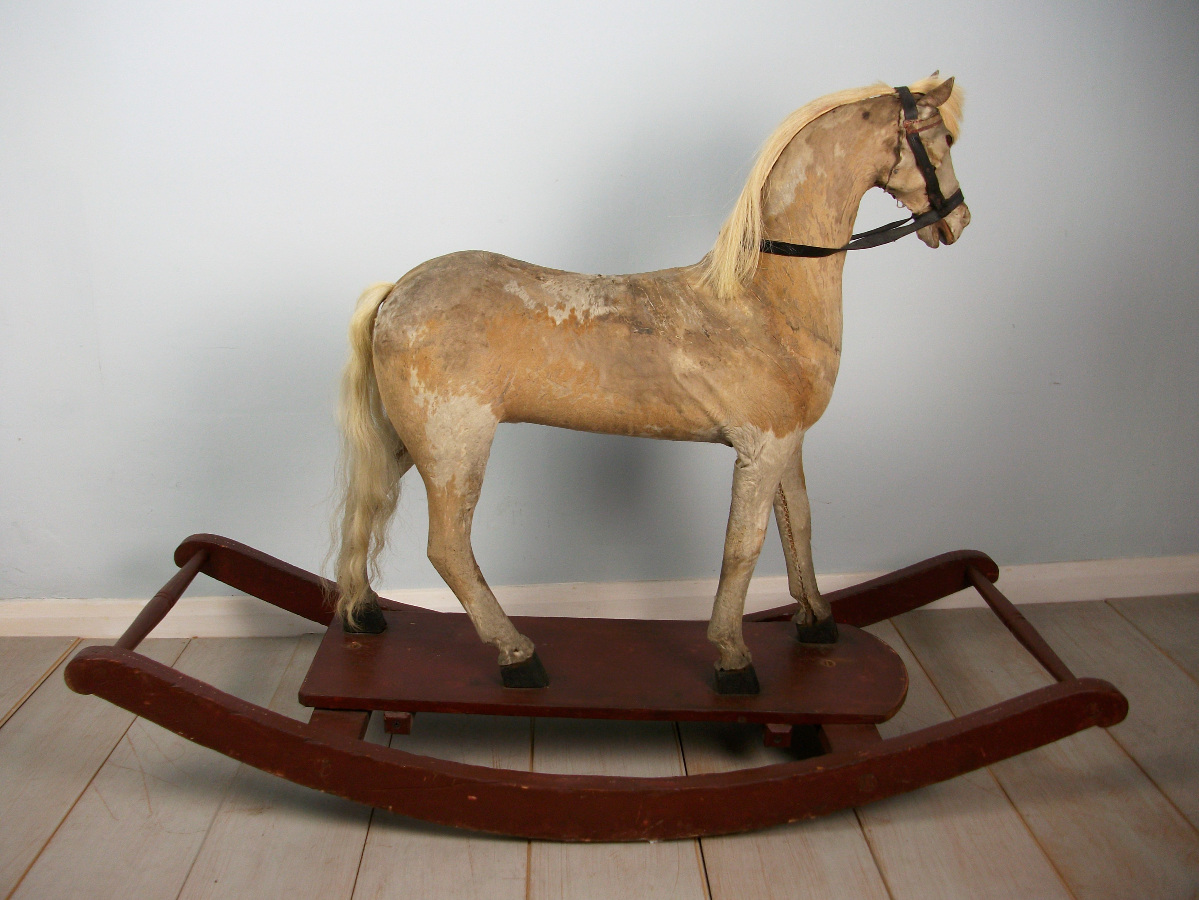 Victorian Pony Skin Rocking Horse